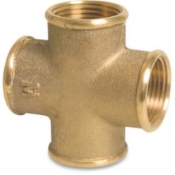Brass Threaded Cross Tee F...
